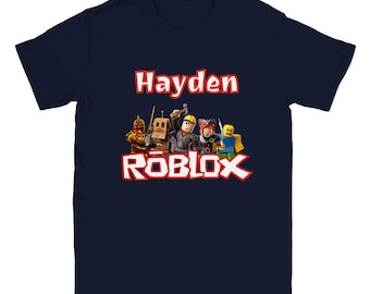 Roblox player, Personalised gamer t-shirt, gifts for boys, girls, for: birthdays, Eid, Christmas, Different colours and sizes available.