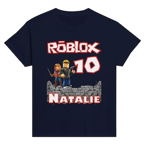 Camiseta de jugador de Roblox camiseta personalizada para ninos de Roblox camiseta personalizada cumpleanos de ninos EID camiseta de jugador diferentes colores y tamanos disponibles Etsy Espana