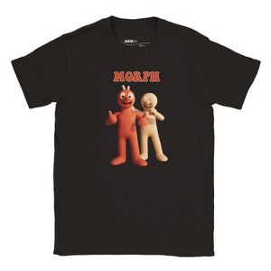 Morph KINDER T-shirt / personalisiertes Geschenk / T-Shirt für Kinder / Kinder TV / Geburtstag / Weihnachten / Eid / DTG / hochwertiger Druck Black