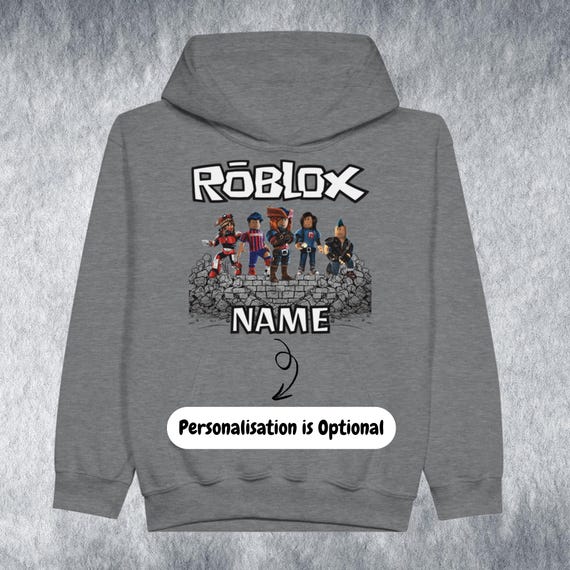 Roblox Kids Hoodie Personalised Hoodie Gamer Gift Birthday Present Christmas Gift Eid Custom Sweatshirt for Boy Grandson Young Gamer Girls