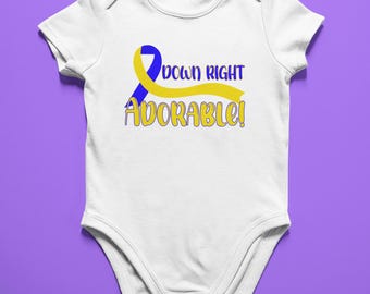 Down-syndrom Bewusstsein Baby Body Perfektes Geschenk für Neue Mütter Baumwolle Baby Kleidung Mit Down Right Entzückendes Zitat