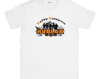 Roblox Happy Halloween Kids T-shirt / Gamers t-shirt / personalised gift /  pumpkin / spooky