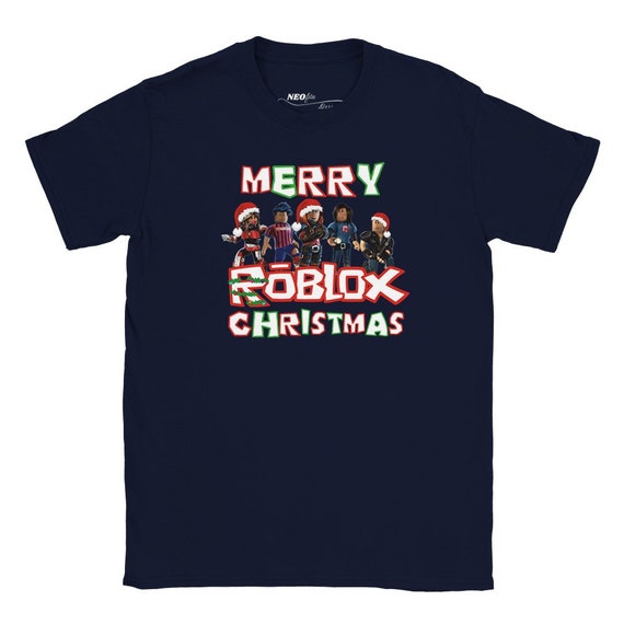 Roblox Christmas Characters Kids Printed T-shirt Various Sizes 