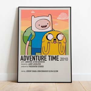 Adventure Time With Fionna and Cake Art Print Decor - POSTER 20x30