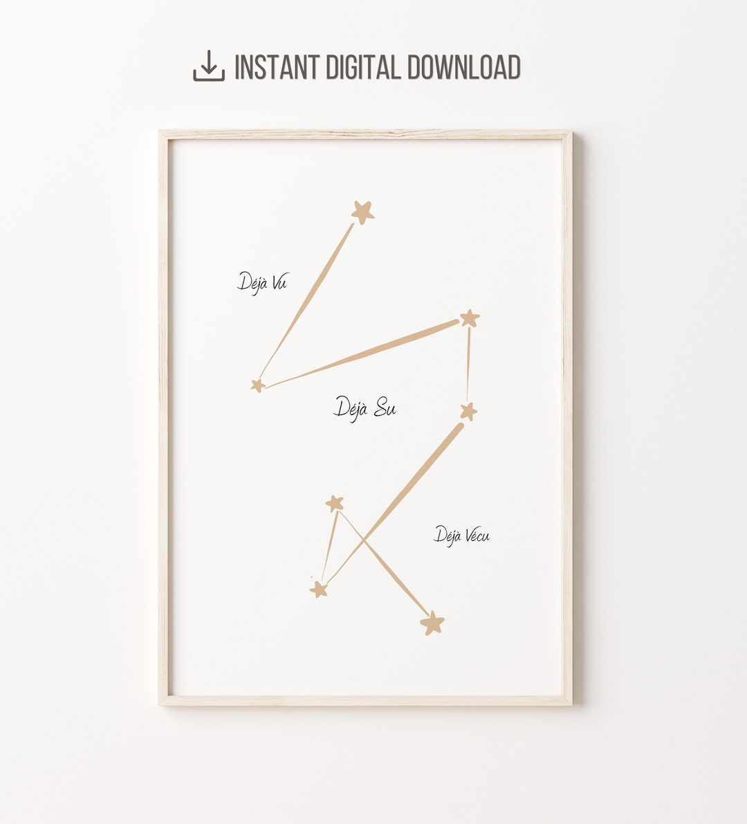 Addie Larue Deja Vu Deja Su Deja Vecu Constellation Art Print Poster