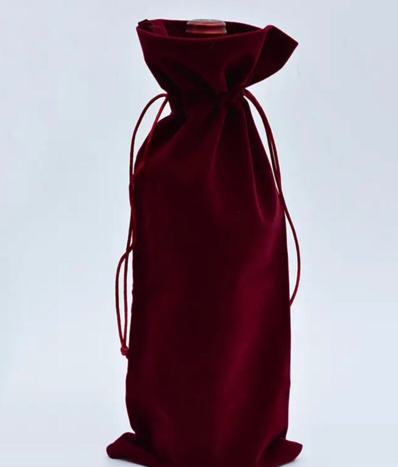 Velvet Wine Bottle Bag gift Bag wine Gift Bag reusable 14 Etsy