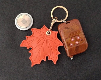 Maple Leaf AirTag keychain