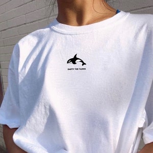 Empty the tanks T-Shirt / Orca Animal Welfare Shirt / Orcas rescue Tshirt / Animals Nature Protection Statement / Killerwhale Blackfish tee