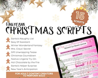 Onlyfans Christmas NSFW Scripts | Holiday Content Ideas (15 Scripts)