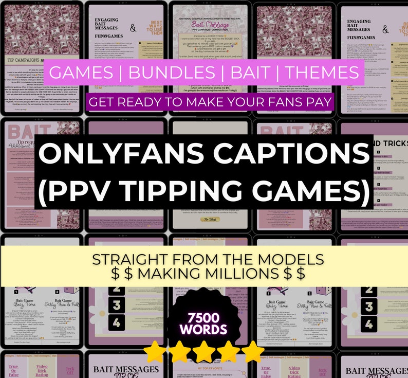 Cover image for 'OnlyFans Games & Campaigns' listing, featuring a vibrant design with game icons and campaign elements.