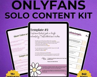 Onlyfans Content Kit - Viral Sexting Scripts, NSFW Captions & Solo Content Ideas