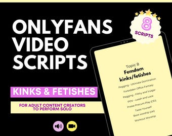 FEMDOM/FINDOM JOI Scripts for Onlyfans, Video Scripts for Camgirls and Adult Entertainers: Fansly, Onlyfans, Snapchat.