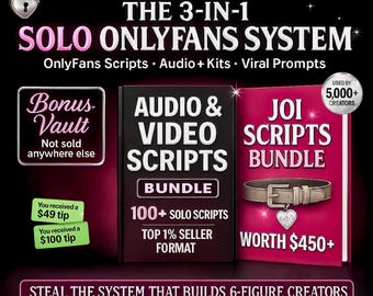 OnlyFans Content Scripts: JOI, Video Prompts, PPV Captions (PDF Download)