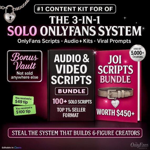 OnlyFans Content Scripts: JOI, Video Prompts, PPV Captions (PDF Download)