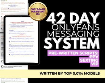 OnlyFans Sexting Scripts: 42-Day JOI, PPV Message Templates (Digital Download)
