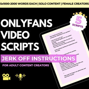 35 Guiones JOI Dominantes: Juegos de rol de OnlyFans, Órdenes para activar propinas (Descarga digital) 2025