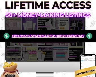 Lifetime Access OnlyFans Templates & Scripts | PPV Messages, Sexting Scripts, Content Planner, Money-Making Strategies