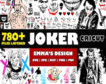 Joker SVG Bundle: Layered Designs for Cricut (780+ Files)