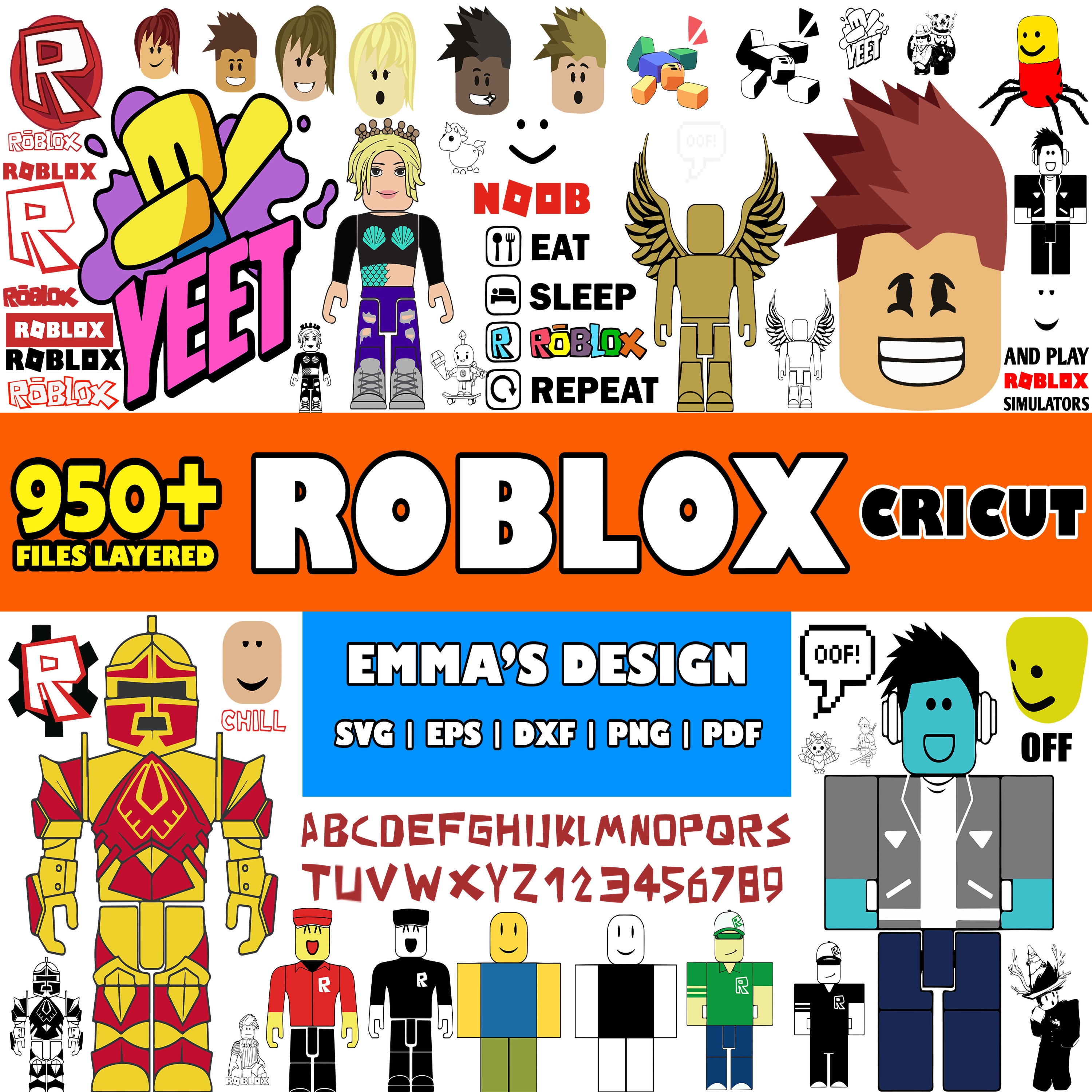 Roblox happy birthday svg png , led and white texts , you can check  otherstyle i have more than 4 style of roblox svg png files for prints