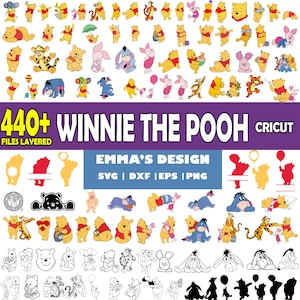 440 fichiers Svg Bundle - Fichiers vectoriels de conception en couches - SVG pour cricut - PNG, DXF, Svg, Eps