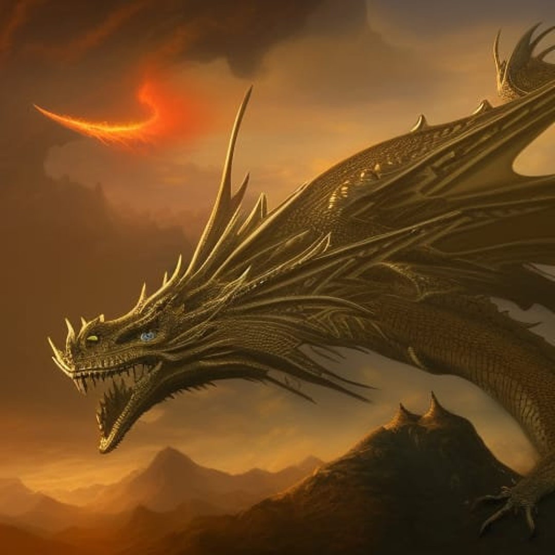 Dragon in the Sky Etsy