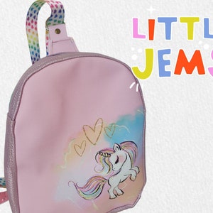 Unicorn pony cross body sling bag