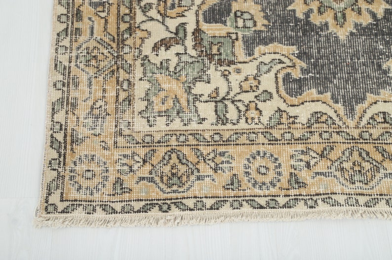 Oushak Rug 4x7, Area Rug 4x7, Handwoven Rug, Turkish Rug, Vintage Rug, 4x7 Rug, Wool Rug 4x7, Handmade Rug, Rustic Rug,Living Room Rug,9849 image 8