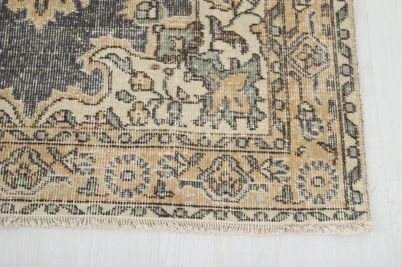 Oushak Rug 4x7, Area Rug 4x7, Handwoven Rug, Turkish Rug, Vintage Rug, 4x7 Rug, Wool Rug 4x7, Handmade Rug, Rustic Rug,Living Room Rug,9849 image 9