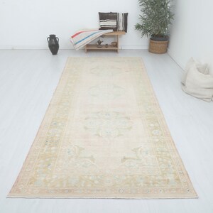 Turkish Oushak Rug, 5x11 Turkish Rug, Vintage Rug,Vintage Turkish Rug,5x11 Wool Rug,Oversize Rug,Anatolian Rug,Handmade Rug,Oushak Rug,15669