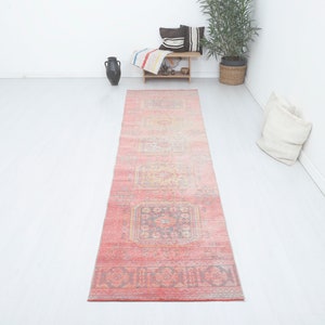 3x12 Runner Rug, Turkish Runner, Turkish Wool Runner, Oushak Runner,Vintage Runner,Runner Rug,Natural Runner,Rug Runner,Neutral Runner,14797
