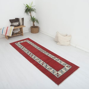 Oushak Runner Rug,Hallway Rug 3x8,Turkey Runner,3x8 Runner Rug,3x8 Turkish Runner, 3x8 Vintage Runner, Kitchen Rug 3x8,Runner Rug,6645