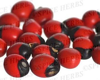 Rote Gunja Perlen | Rote Chanoti Gunja Samen | Roter Chirmi-Samen