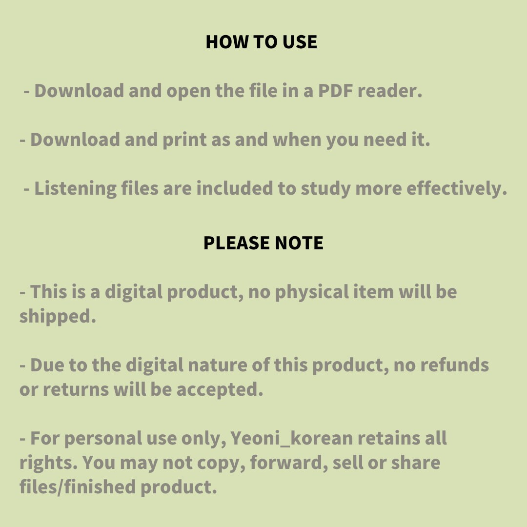100 Essential Korean Phrases Etsy 100-essential-korean-phrases-etsy