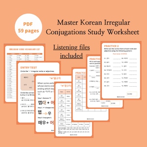 Master Korean Irregular Conjugations