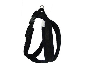 Fleece Dog Harness in Black by CosyDogs