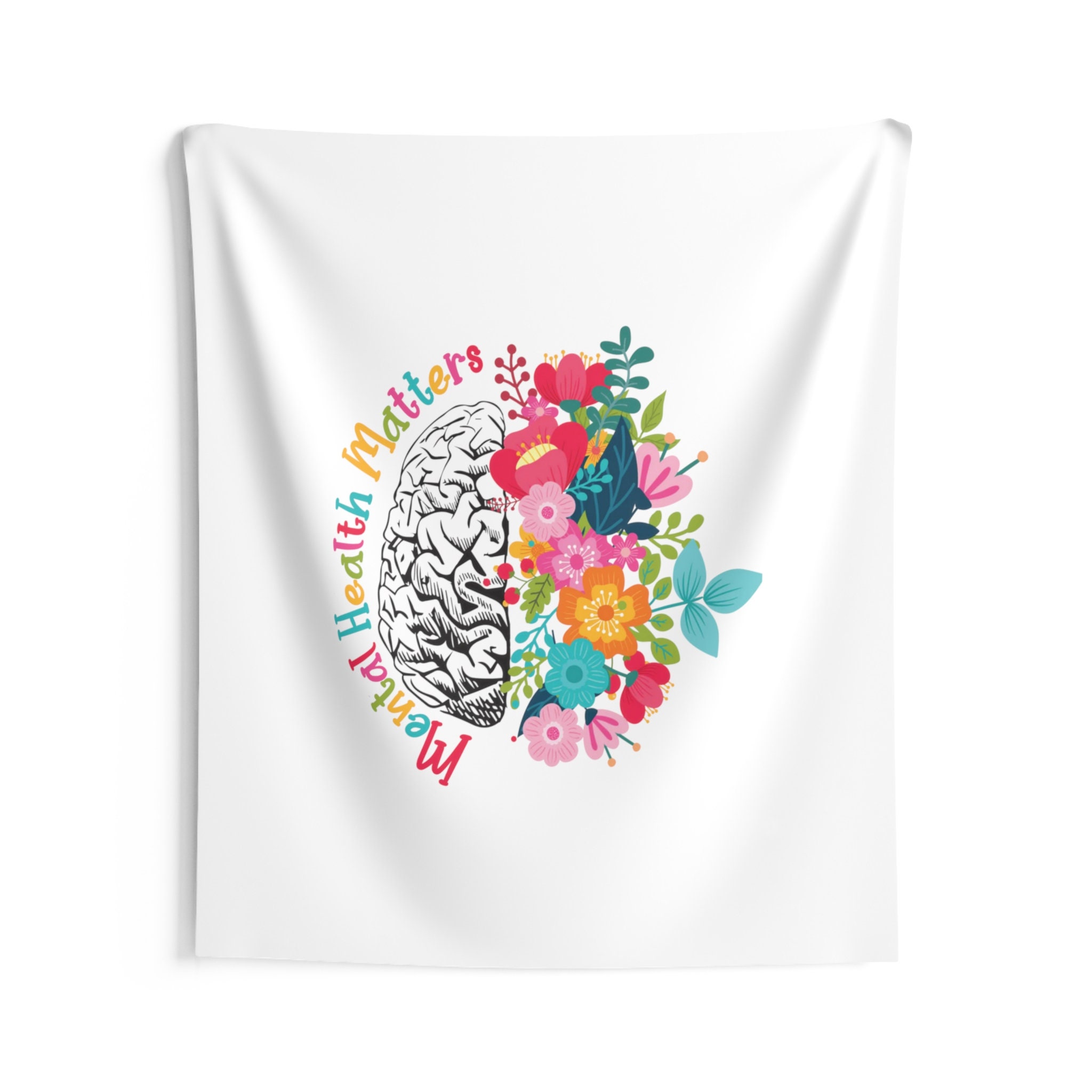 Mental Health Matters Indoor Wall Tapestry, Mental Health Gift