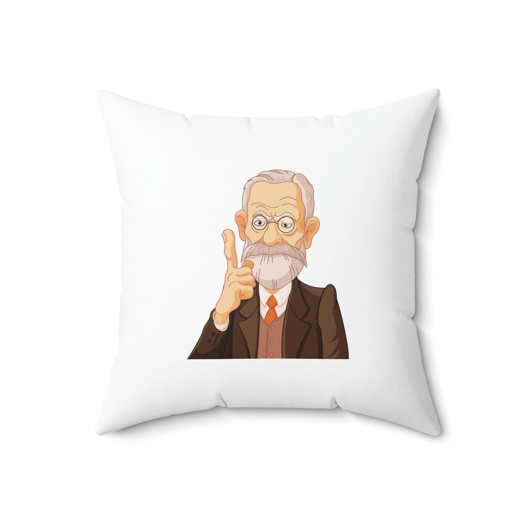 Sigmund Freud Pillow Freud Pillow Therapist Decor - Etsy