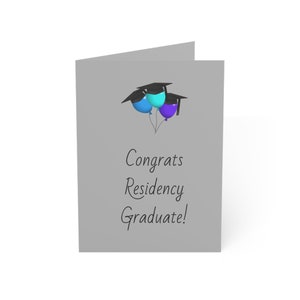 Residency Graduation Card, Grad Card, MD Resident, DO Resident, Congratulations Card, Graduation Card, New Attending Card