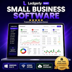 Small Business Software for Windows | Inventory, Sales, Customer & Expense Tracker | Works Offline | One-Time Purchase