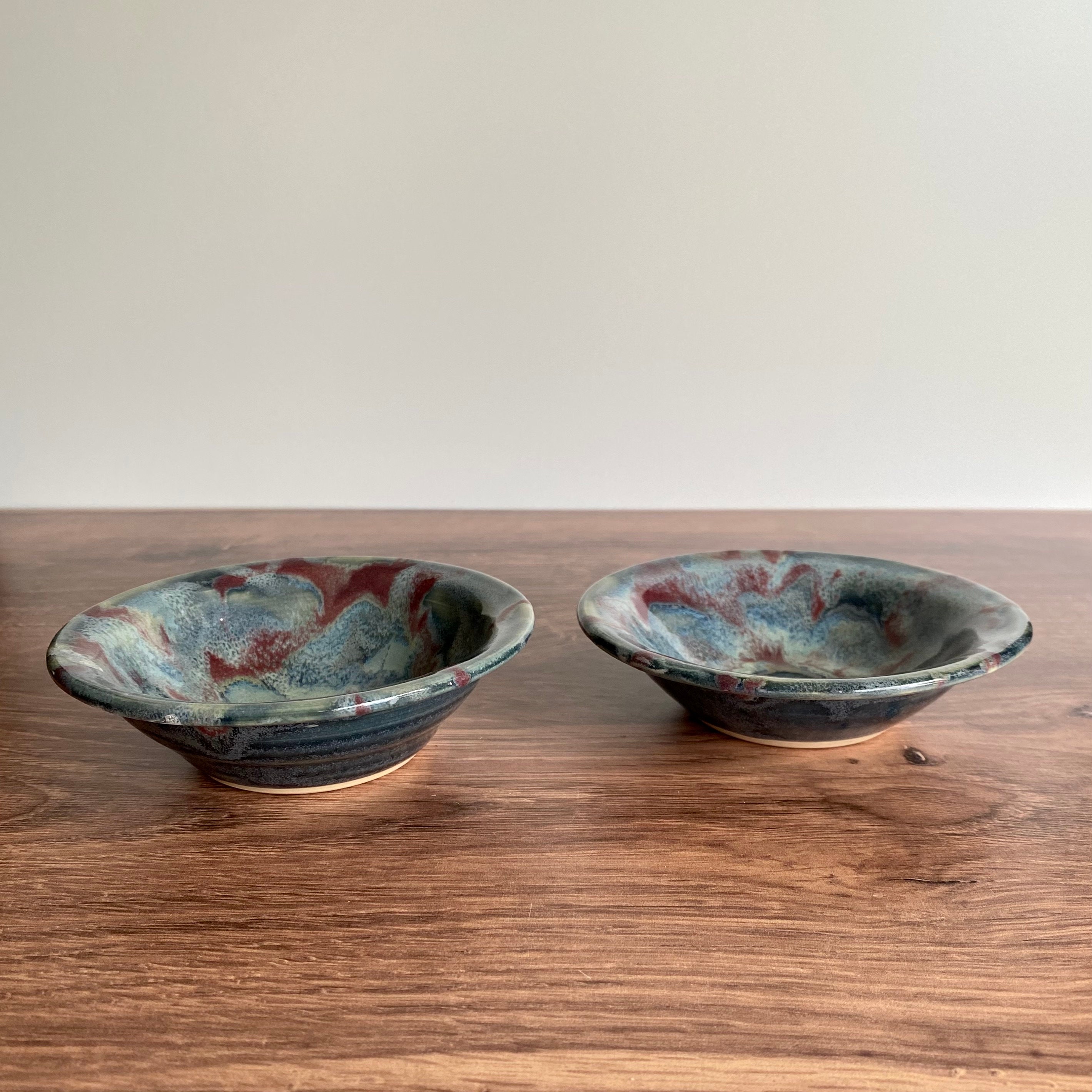 Mini Prep Bowls SET OF 2 Handmade Pottery Stoneware Mini Bowl for