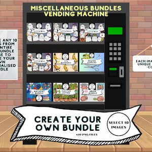 Clipart PNG - Mix and Match aus allen verschiedenen Bundles - Wähle 10 Clipart Bilder - Mach dein Eigenes Bundle - LittleGemDesignsGB