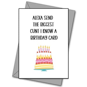 Alexa invia un biglietto d'auguri - Biglietto d'auguri per la famiglia - Biglietto d'auguri divertenti per gli amici - Biglietto per i migliori amici - Biglietto per il fratello divertente - Biglietto d'auguri divertente