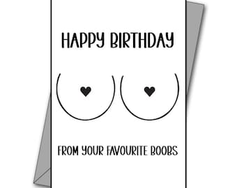 Funny Birthday Card - Rude Boyfriend/Husband Card - Personalized