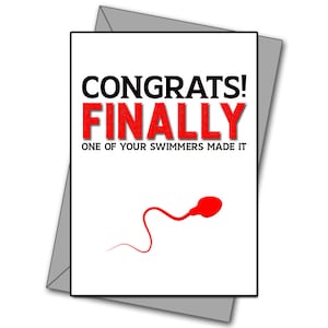 New baby - New Dad - New Father - First time Dad - Funny new born card - rude new born card - New born - New born card - Congratulations