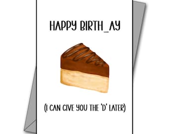 Funny Rude Birthday Card – Personalised Adult Card