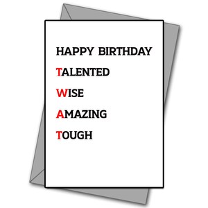 Biglietto di buon compleanno - Biglietto di compleanno per famiglia - Biglietto di compleanno per amici divertenti - Biglietto per migliori amici - Biglietto di compleanno rude - Biglietto di compleanno per sorella
