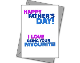 Fathers Day Card, Funny Fathers Day Card, Funny, Personalized, Card, Cards, Daughter, Son, Personalised, Custom,
