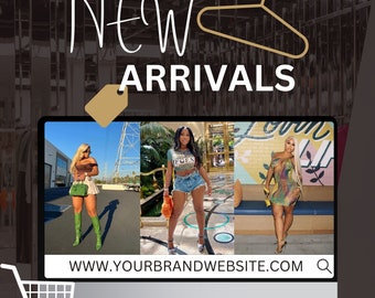 New Arrivals Flyer | Boutique Flyer | Restock Flyer | Now Drop Flyer| New Item | Flash Sale | Clothing Flyer | Sale Flyer| Shop Now Flyer
