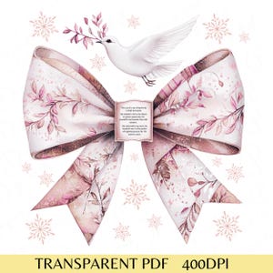 Jesus Christmas Coquette Bow Png, Christian Christmas Png, Nativity Scene Png, Baby Jesus Png, Bible Verse Png, Glitter, Pink Christmas Png