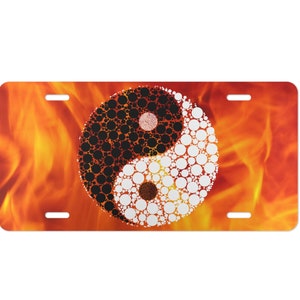 Yin Yang Fire Vanity Plate